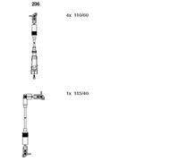 Cavi di accensione 236 BREMI per AUDI 100 C4 Tre volumi 100 C4 Avant A6 C4