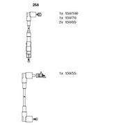 Cavi di accensione 258 BREMI per MERCEDES-BENZ 190 123 Tre volumi 123 T-Model