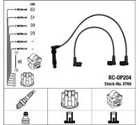 NGK Kit Cavi Accensione per Opel Chris Un 2.0i Turbo 4x4 Kadett E cc Vauxhall