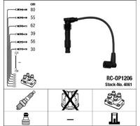 Kit Cavi Accensione Widerstandszündleitung NGK per Filtro Opel Omega