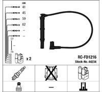 NGK 44234 Kit cavi candele