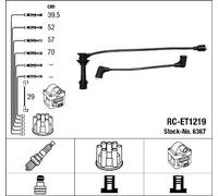 NGK 6367 Kit cavi candele