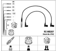 NGK 0742 Kit cavi candele