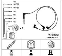 Kit Cavi Accensione Kupferzündleitung NGK per Mercedes Classe