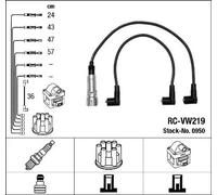 NGK 0950 Kit cavi candele