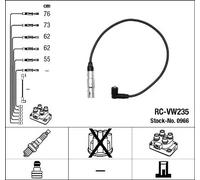 NGK 0966 Kit cavi candele