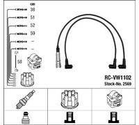 NGK 2569 Kit cavi candele