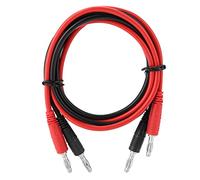 Cavi di test banana 4 mm P1041, set da 2 pezzi (rosso e), lunghezza 103 cm, compatibili con multimetro strumenti misura