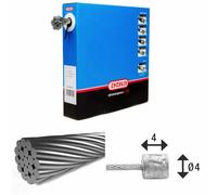 Cavi di trasmissione in acciaio inox con testa N Elvedes (x50) Argento