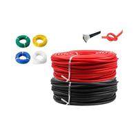 Cavi elettrici 100m/roll 6Colors Silicone wire Car cable Power extension wires Flexible 8 9 10 11 12 13 AWG(Yellow; 5m; 12 AWG)