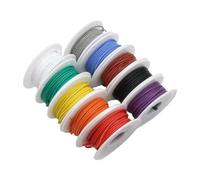 Cavi elettrici 30/28/26/24/22/20/18/16AWG(Yellow; 2 rolls; 30AWG 10m per roll)