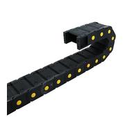 Cavi elettrici Catena portacavi silenziosa in nylon R75 25x38 mm, 1 metro, con cavo di traino non apribile, 25 mm x 38 mm