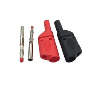 Cavi for test di protezione isolati con guarnizione in ottone a banana da 2 pezzi da 4 mm(70R)