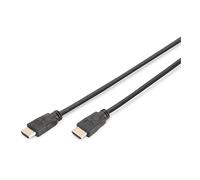 DIGITUS Cavo di collegamento HDMI Premium High Speed, tipo A, HDMI 2.0, 5.0m, con canale Ethernet, Ultra HD 4k/60Hz, compatibile con TV/beamer/monitor, contatti placcati oro, nero