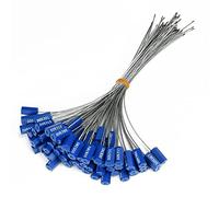 cavi in acciaio, Sigilli antimanomissione numerati, multicolore, filo da 300 mm, 50-1000 pezzi(Dark Blue,100PCS)