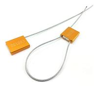 cavi in acciaio, Sigilli for Cavo in Acciaio Sigillo Antimanomissione Multicolor 300mm Numerato 100-1000 PZ(Yellow,100 PCS)