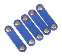 Cavi in pelle, Organizzatore for cavi for auricolari in pelle Multicolor(Blue)