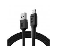 Green Cell Cavo USB-A - Lightning 1.2m Cavo di ricarica noir compatibile con Apple iPhone 14 13 12 11 SE Pro Max X XR XS Max 8 7 Plus 6 6S 5 5C Plus | iPad Air/Pro/Mini | iPod