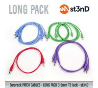 CAVI PATCH EURORACK MODULARI 7 PEZZI - PACCHETTO SELEZIONE LUNGA - Mono 3,5 m...