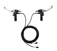 Cavi Per Il Freno Di Bici,Guaina Freno 1 paio di maniglie del freno MTB universale Bicycle Breers Leves Leve Maniglia freno elettrica in lega di alluminio per scooter biciclette elettrico Anteriore E