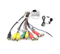 CAVI RCA MIC SUBWOOFER PER AUTORADIO ANDROID SUB IN OUT + MICROFONO