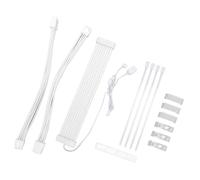 Cavi RGB PSU, Cavo Prolunga PC Prolunga ARGB Kit Cavo con Maniche Fai da Te 5 V 3 Pin Cavo PSU Sincrono RGB Doppio 8 Pin GPU Prolunga Cavo PSU Prolunghe per Scheda Madre