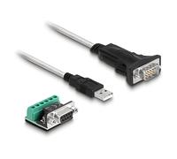 Cavi seriali DELOCK Adattatore da USB 2.0 Tipo-A per 1 x seriale RS-422/485 maschio con morsettiera a 6 pin 5 V 1,8 m