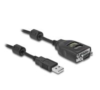 Cavi seriali DELOCK Adattatore da USB 2.0 Tipo-A per seriale RS-232 D-Sub a 9 pin 2,5 kV a isolamento galvanico da 2 m.