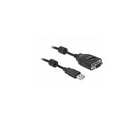 Cavi seriali DELOCK Adattatore USB Tipo-A per DB9 seriale con 9 LED Tester RS-232