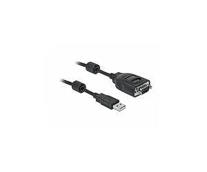 Cavi seriali DELOCK Adattatore USB Tipo-A per DB9 seriale con 9 LED Tester RS-232
