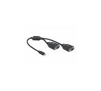 Cavi seriali DELOCK Adattatore USB Type-C per 2 x seriale RS-232 DB9 con protezione ESD 15 kV