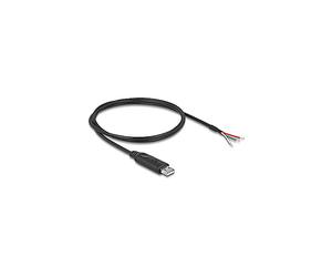 Cavi seriali DELOCK Cavo adattatore da USB 2.0 Type-A a seriale RS-485 con 3 estremità di filo aperto 1 m