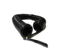 Cavi telefonici, Cavo elettrico a spirale a 8 nuclei a molla estensibile di trazione 0,5 mm2 Undraw 3 metri alimentazione nero