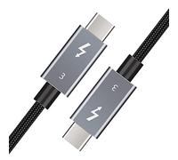 Cavi Thunderbolt 3 da 2 m | supporta potenza di 100 W | Cavo di ricarica / trasferimento dati a 40 Gbps, USB-C a USB-C, compatibile con SSD esterno, MacBooks eGpu Type-C, Dell, iPad Pro 2020, Pixel