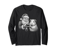 Cavia Babbo Natale a Forma di Cuore per Amanti degli Animali Domestici Maglia a Manica