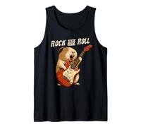 Cavia Che Suona la Chitarra Rock And Roll Amante degli Animali Domestici Canotta