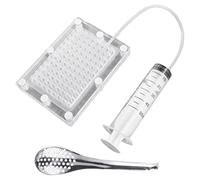 Caviar Produttore, Gastronomia molecolare Professionale Caviar Produttore Gourmet distributore Filtro Caviale sferificazione contagocce con Utensili a Tubo e cucchiai, Gastronomia molecolare, Kit d