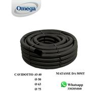 CAVIDOTTO CORRUGATO DOPPIA PARETE MATASSA DA 50MT DIAMETRO 40 - 50 - 63 - 75