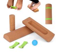 Caviglia Balance Board con palla massaggiante e fasce di resistenza per rafforzare il piede e stabilità di equilibrio, ideale per allenamenti in ufficio e in palestra a casa