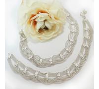 Cavigliera 2 Pezzi Bollywood India Oriente Cavigliere Coppia Argento 24Cm 30G K2