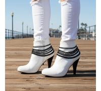 Cavigliera Con Ciondolo A Catena In Metallo Nera Per Scarpe Donne PAIO