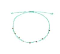 Cavigliera con perline Boho alla moda semplice Cavigliera con corda in macramè intrecciata a mano regolabile per regalo di gioielli da donnaDisponibili e professionali.