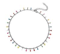 Cavigliera da donna con perle, cavigliere da donna, in acciaio inox, colore argento/oro, per le vacanze estive, 12inch(30cm), Senza Gemstone