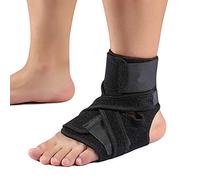 Cavigliera di supporto stabilizzante per caviglia nera, traspirante e a compressione, con doppia cinghia regolabile, ideale per corsa, recupero e attività sportive fit for tutte le taglie standard
