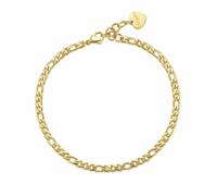 Cavigliera Donna Grumetta Regolabile Anche Bracciale Ampio Acciaio Sagapo