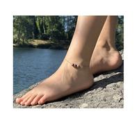 Cavigliera IN Acciaio Inossidabile 1 Perla Ematite Multicolore Fatto