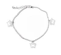 Cavigliera in argento 925 constelline pendenti, gioiello moda estate