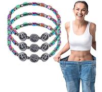 Cavigliera magnetica sottile in ematite, terapia slimagnetica, con ematite, per vibrazioni sane, anti-gonfiore, cavigliera in ossidiana nera, cavigliera con pietra magnetica naturale, per donne e