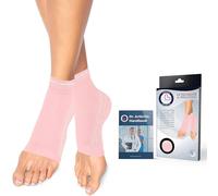 Cavigliera Ortopedica Ideata da Medici - Cavigliera Sportiva a Compressione per Distorsioni, Fascite Plantare o Dolore al Metatarso - Tutore Caviglia con Filamenti di Rame (Rosa, 1 Paio, Taglia L)