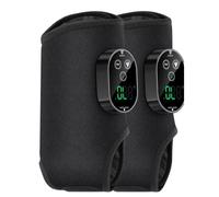 Cavigliera riscaldata, massaggiatore per piedi senza fili 2 Pezzi | 6 livelli calore e 3 modalità vibrazione calore 45°C-70°C, 3 modalità massaggio, timer 20/35/45 min, batteria 3000mAh